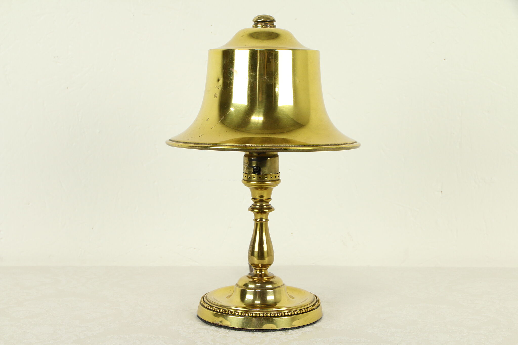 Br Antique 1920 S Desk Lamp Bell Shape Shade 31754 Br Antique 1920 S Desk Lamp Bell Shape Shade 31754