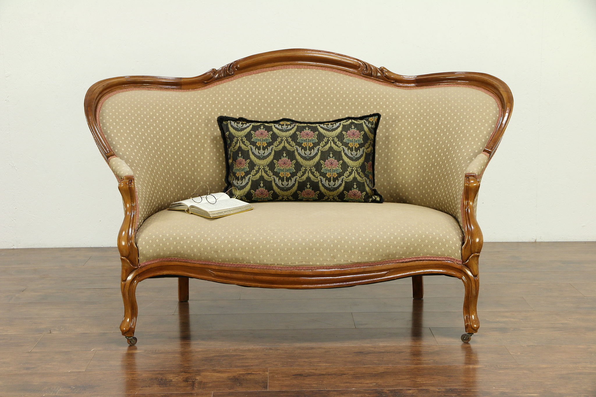 French louis xv walnut loveseat