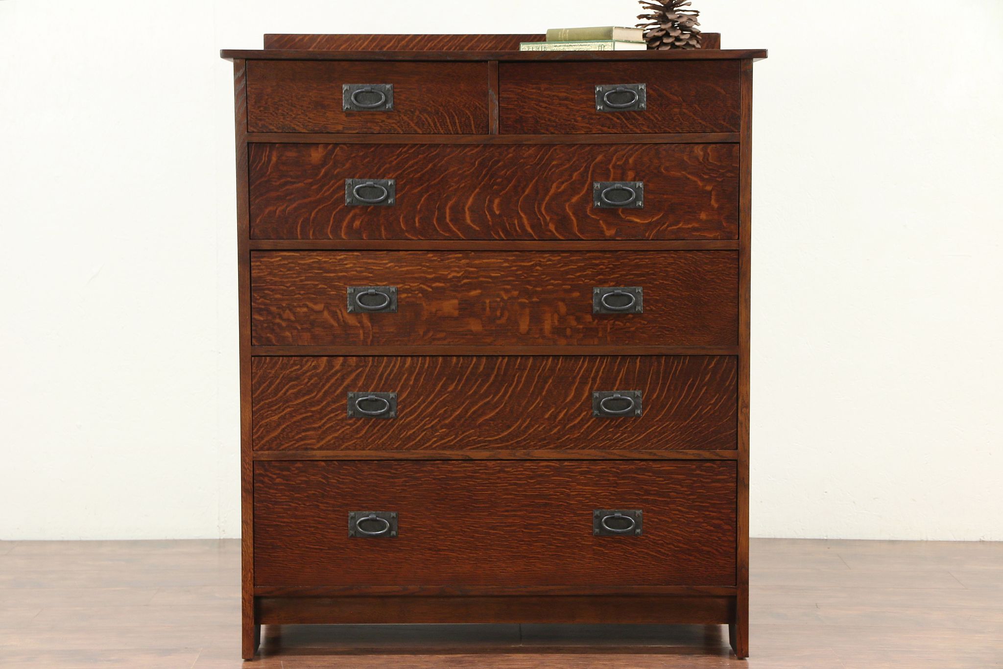 Art Crafts Mission Oak Craftsman Style Tall Chest or Dresser