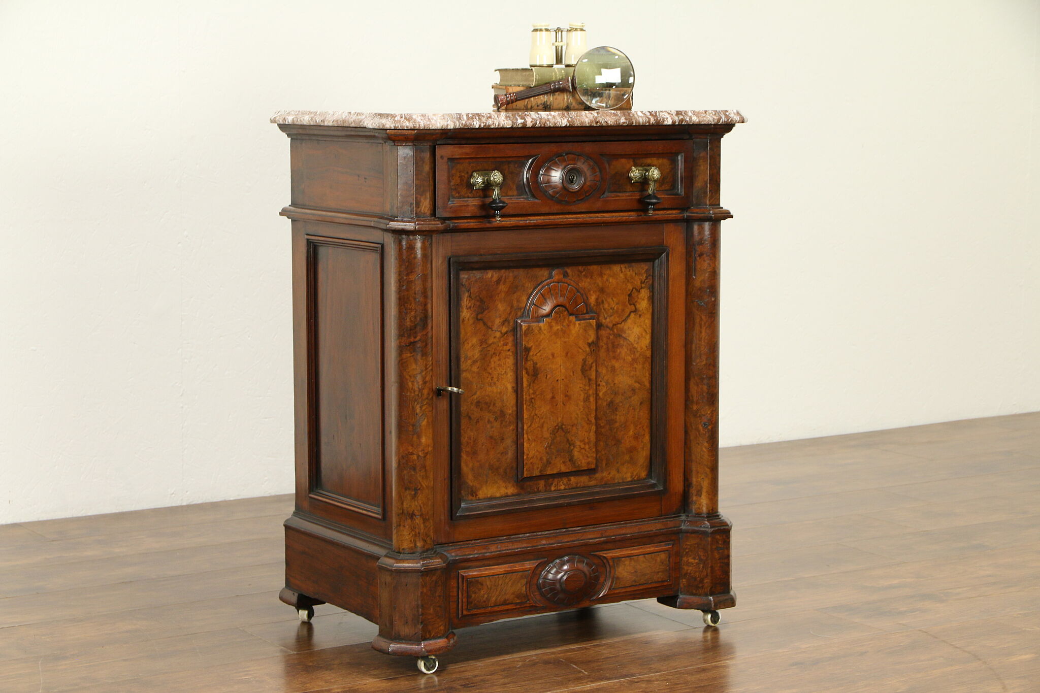 Sold Victorian Antique Walnut Nightstand End Table Or Bar