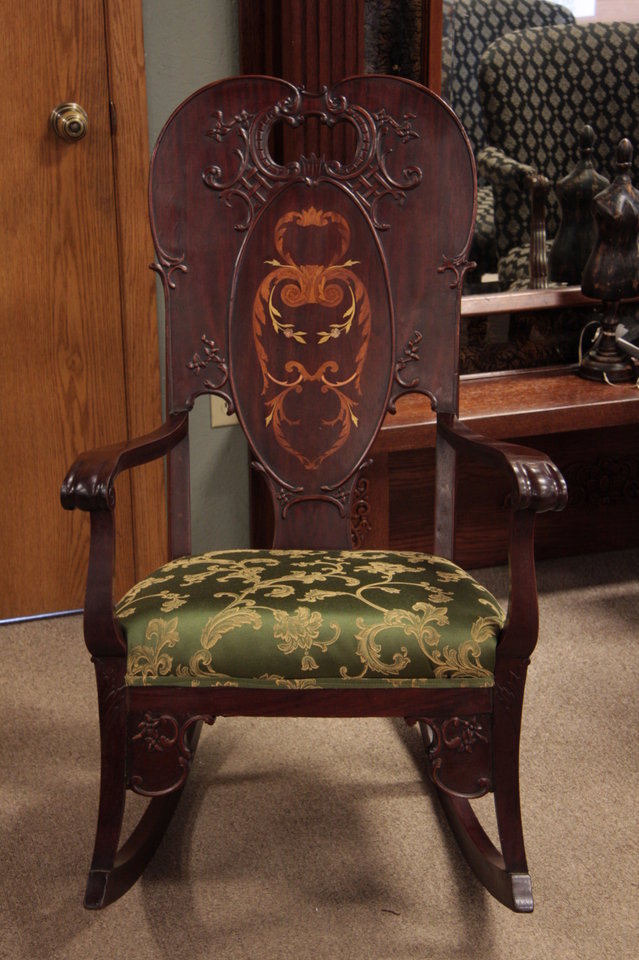 Art nouveau rocking deals chair