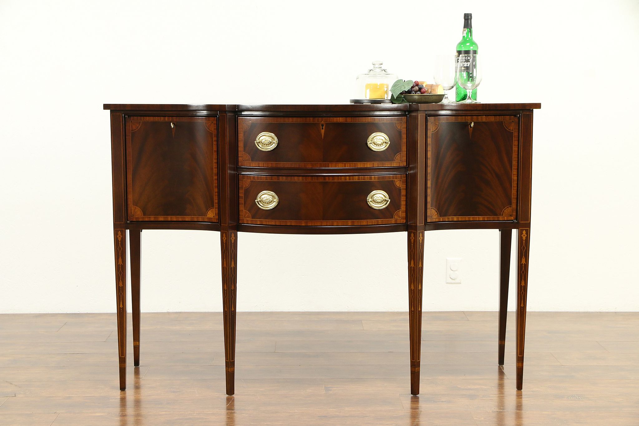 Home & Living Vintage Councill Craftsmen Banded & Inlaid Mahogany