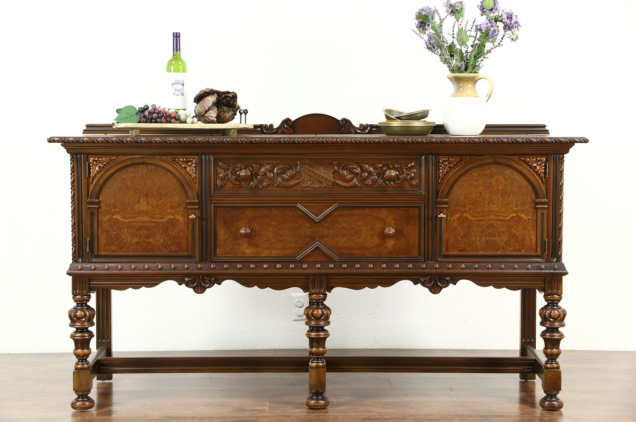Antique credenza buffet discount
