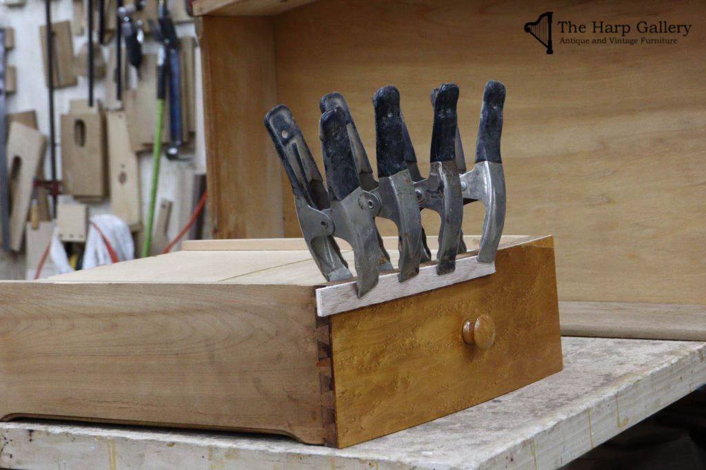 drawer being glued and clamped