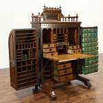 antique Victorian Wooton desk