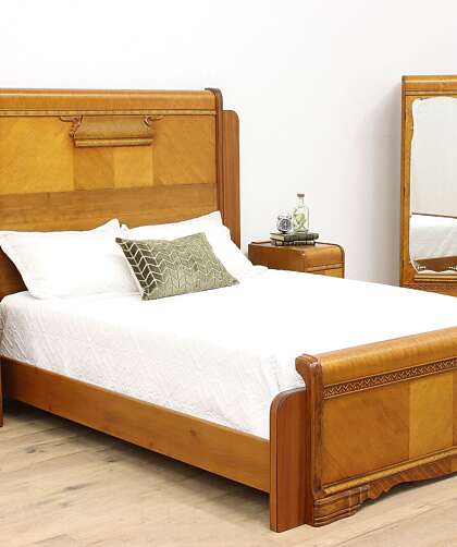 Converting an Antique Bed to a Modern Queen or King Size – Harp Gallery  Antique Furniture Blog