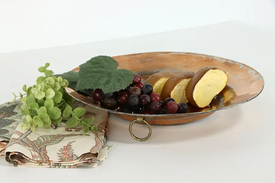 Main image of Farmhouse Solid Copper Vintage Serving Tray, Bowl or Wall Plaque