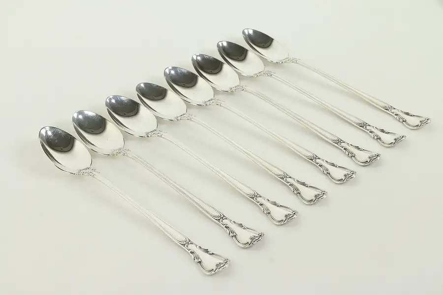 Main image of Chantilly Gorham Set of 8 Sterling Silver 7 1/2" Ice Tea Spoons