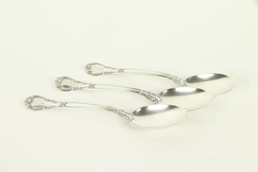 Main image of Chantilly Gorham Sterling Silver Group of 3 Engraved Teaspoons
