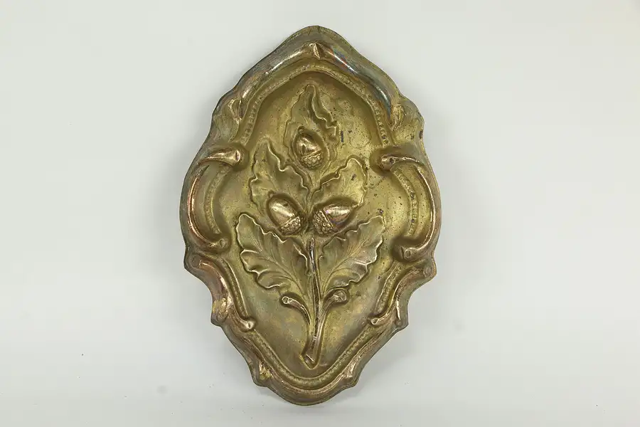 Main image of Victorian Antique Gold Plated Oak Leaf & Acorn Valance Fragment