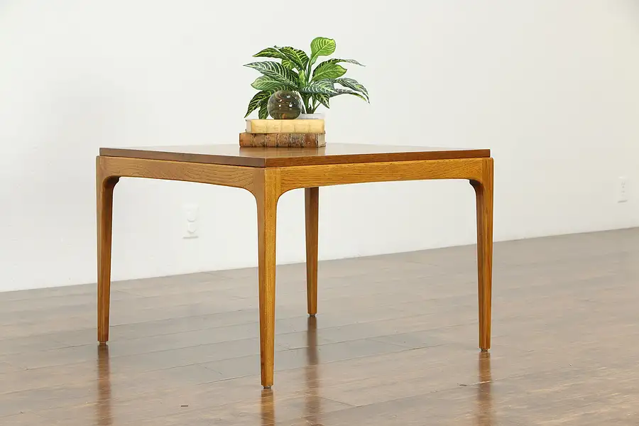 Main image of Midcentury Modern 1960 Vintage Walnut Coffee Table, Signed Lane