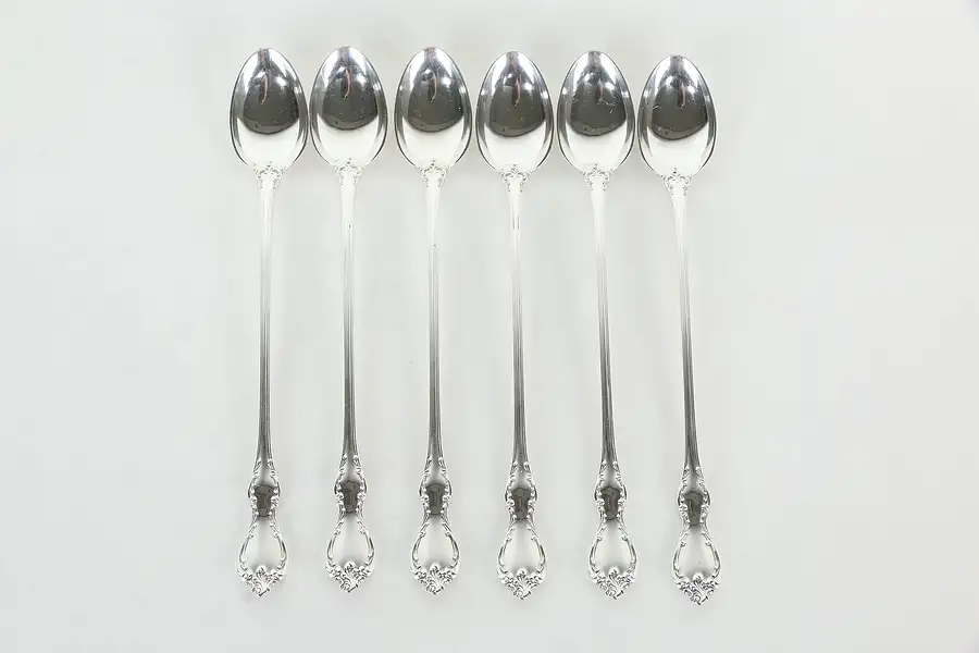 Main image of Towle Debussy Pattern Sterling Silver Set of 6 Ice Tea Spoons