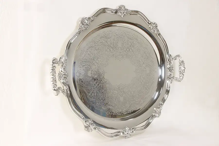Main image of Oval Silverplate 26 1/2" Serving Tray, Regent by Reed & Barton