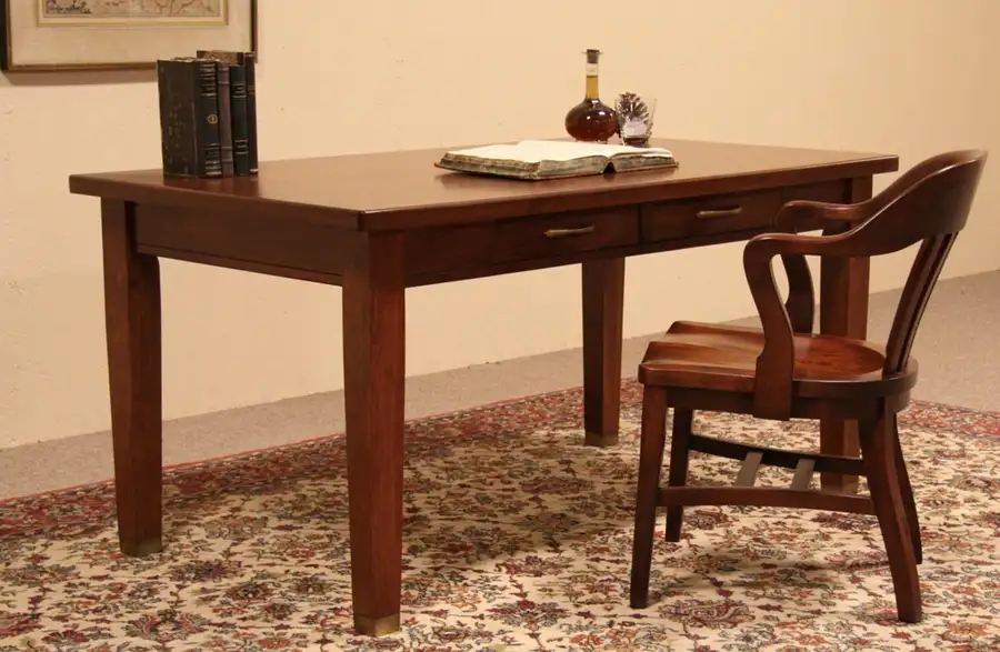 Main image of Art Deco Writing Desk or Library Table