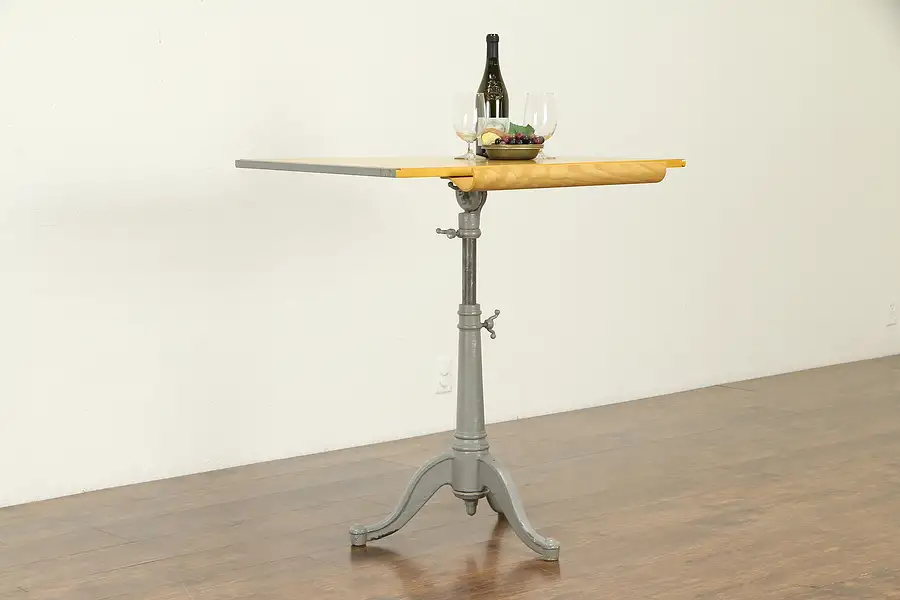 Main image of Drafting, Architect, Artist Vintage Drawing Desk, Island, Wine Table