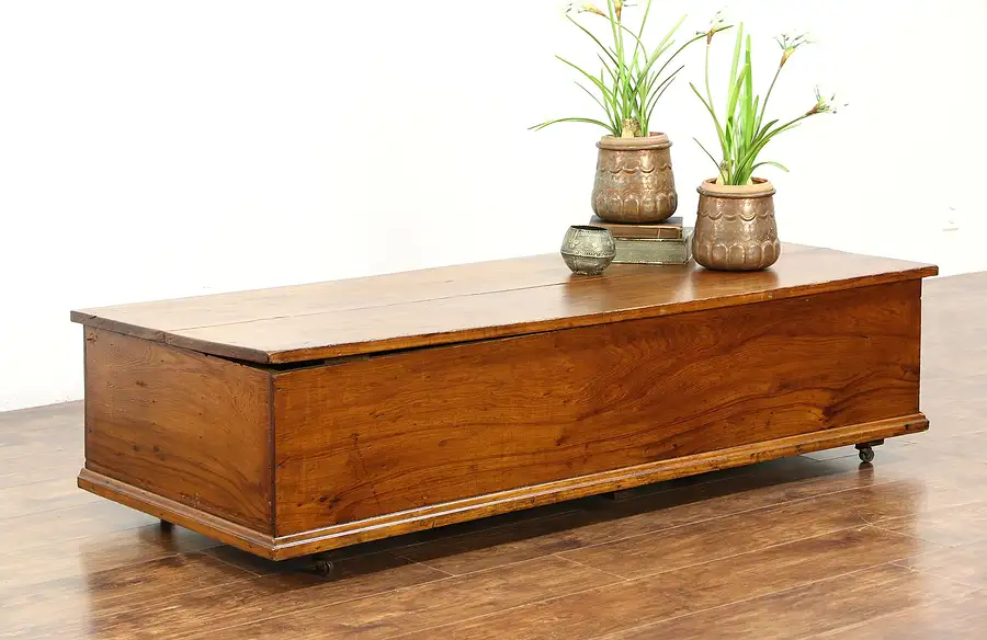 Main image of Coffee Table, Trunk or Blanket Chest, Antique 1910 Era