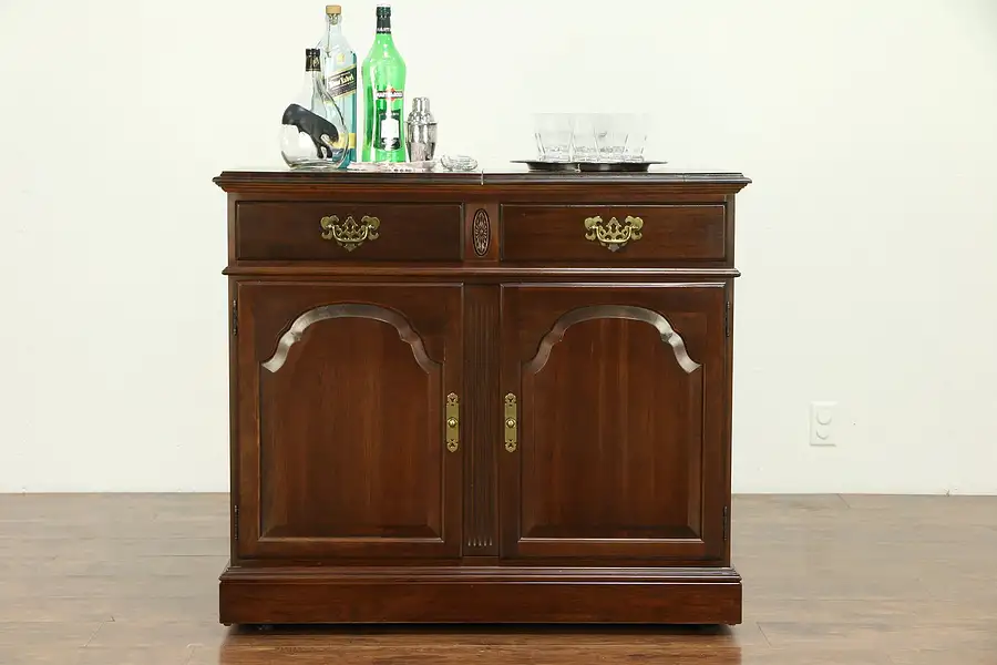 Main image of Traditional Cherry Bar Cabinet or Server, Flip Open Top, Ethan Allen