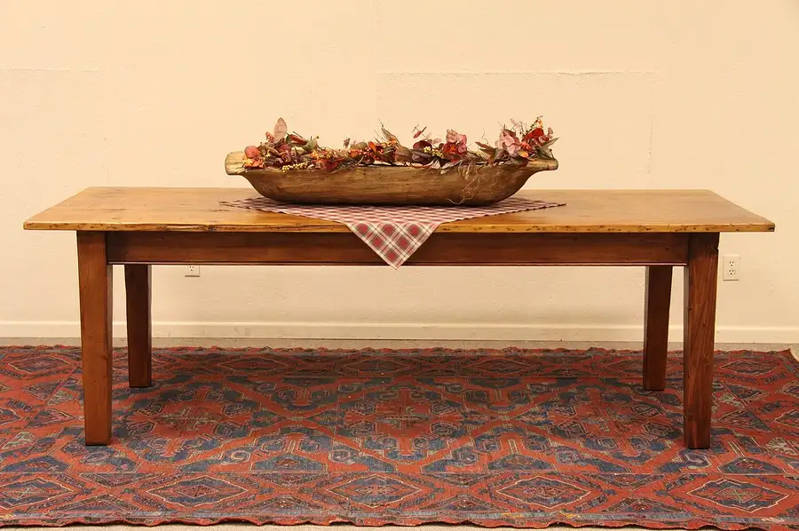 Main image of Country Pine 8' Farmhouse Harvest Table