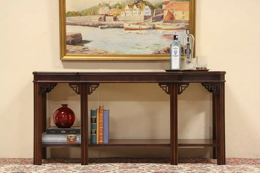 Main image of Mahogany Vintage Sofa Table or Hall Console