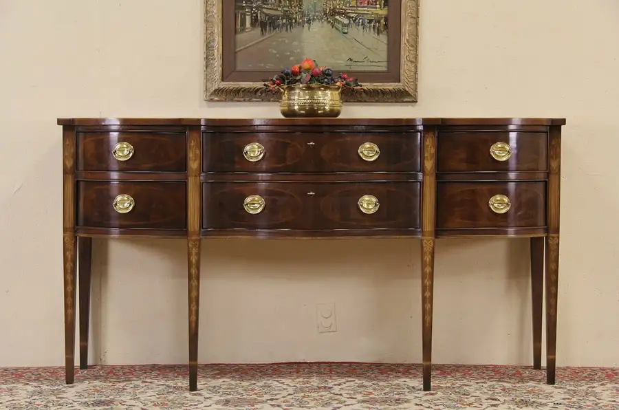 Main image of Drexel Heritage Heirlooms Collection Sideboard Server, Inlaid Marquetry