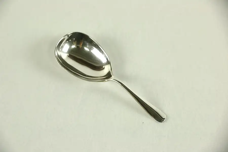 Main image of English Sterling Silver Vintage Shovel Shape Serving Spoon, Hallmarked & Signed