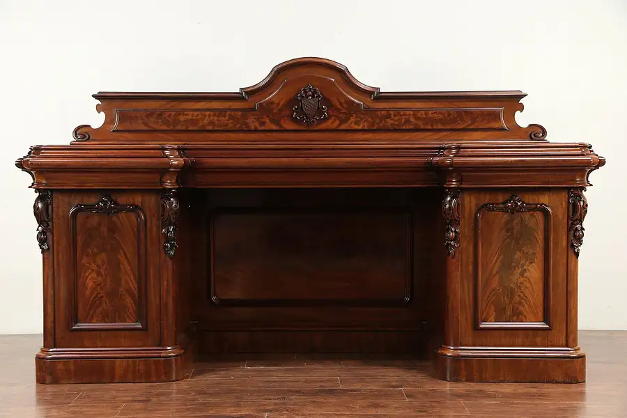 Main image of Victorian Antique English Mahogany Sideboard, Server or Hall Console
