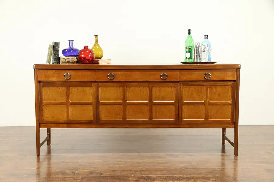 Main image of Midcentury Modern 1960's Vintage Server, Sideboard, Dropfront Bar, Nathan