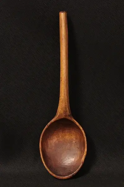 Main image of Antique Carved Wooden Country Spoon