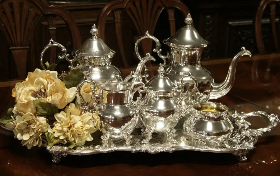 Main image of Silverplate Vintage Coffee & Tea Service with Tray