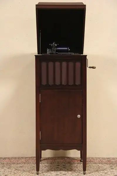 Main image of Edison Amberola 1918 Model 75 Cylinder Floor Model Phonograph