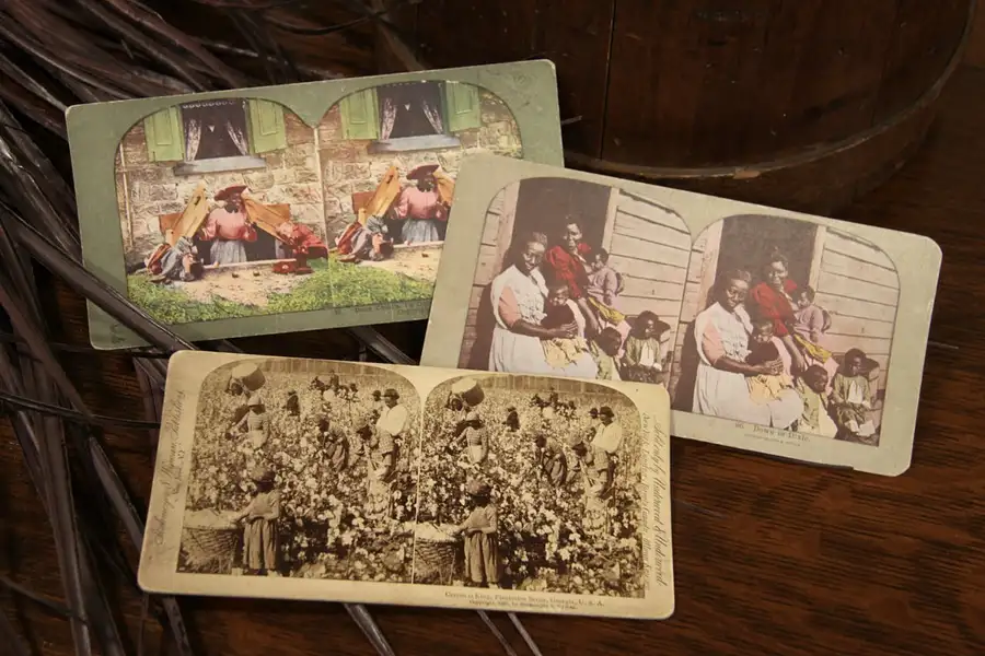 Main image of Set of 3 Black Memorabilia 1890 Stereo Scope Views Set of 3 Black Memorabilia