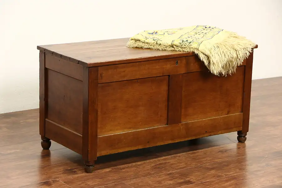 Main image of Country Cherry 1900 Antique Trunk, Chest or Coffee Table