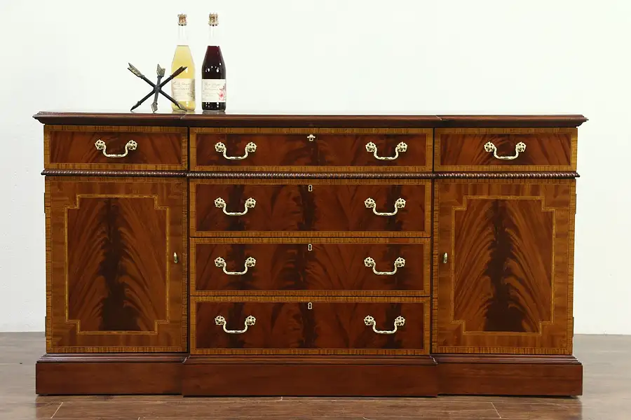 Main image of Georgian Design Vintage Mahogany Sideboard, Server or Buffet, Signed Councill
