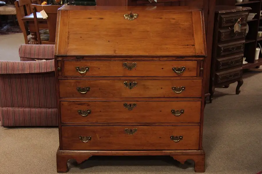 Main image of New England 1790 Country Maple Secretary Desk
