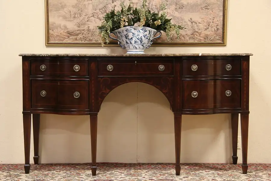 Main image of Drexel Heritage Covington Park Marble Top Sideboard