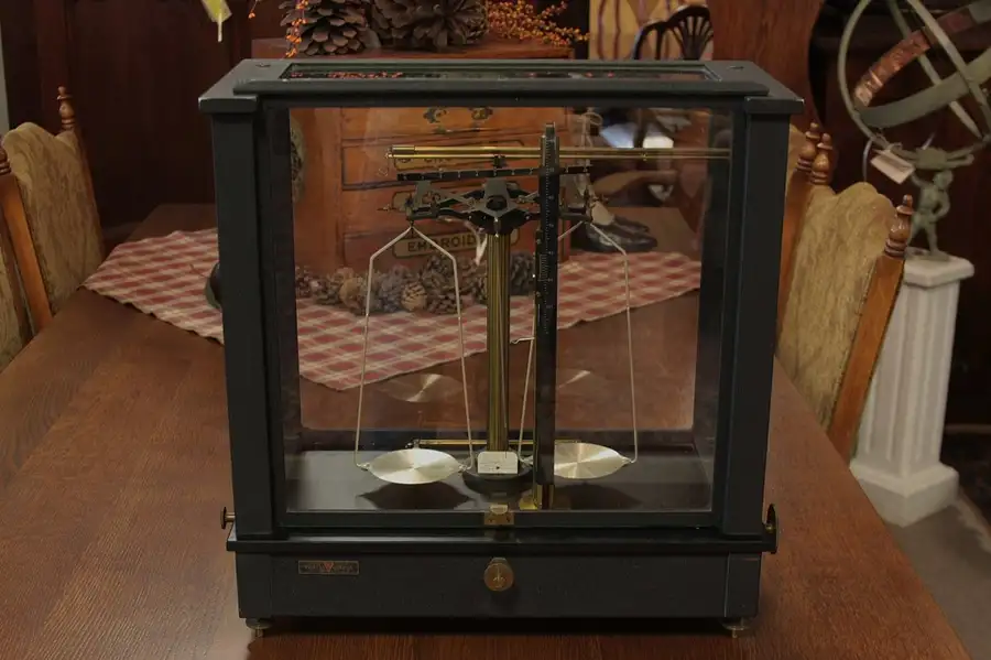 Main image of Ainsworth 1930's Laboratory or Pharmacy Scale, Brass