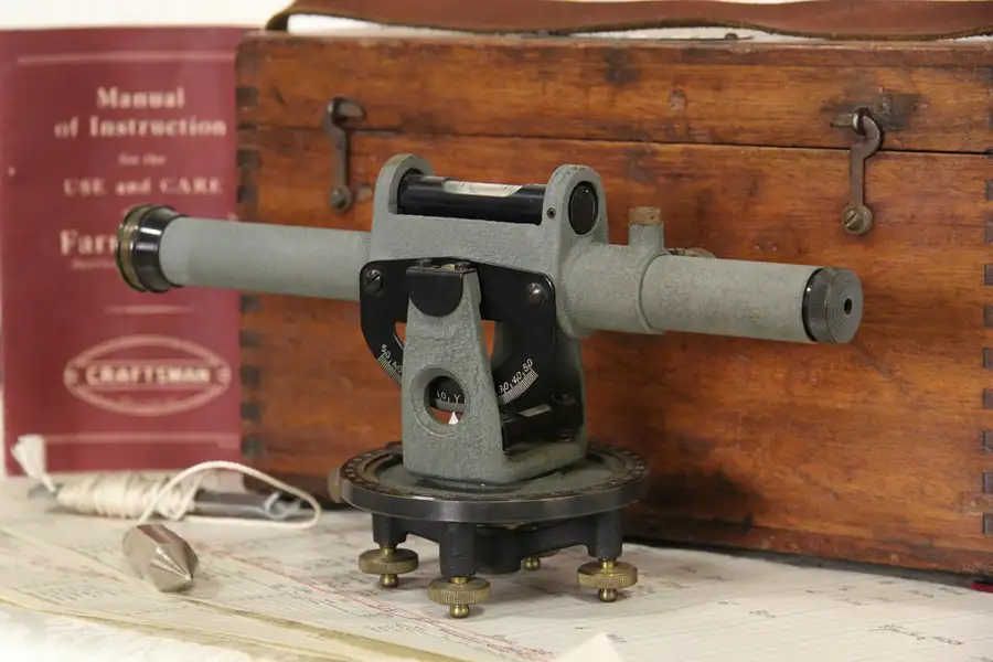 Main image of Surveyor Sears Service Transit Level and Wooden Case