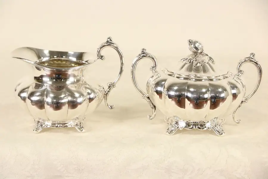 Main image of Sheffield Melon Pattern by Community Silverplate Sugar & Creamer Set