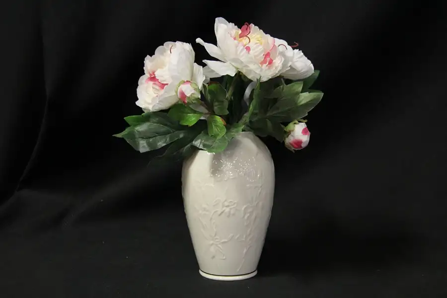 Main image of Lenox Porcelain Vase, Gold Trim