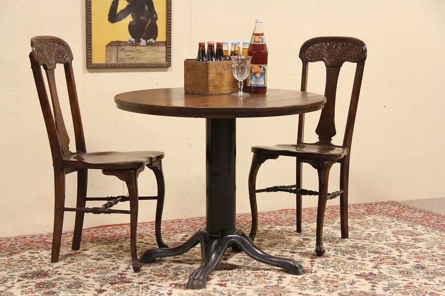 Main image of Milwaukee Lange Pub or Tavern Oak & Iron Game Table