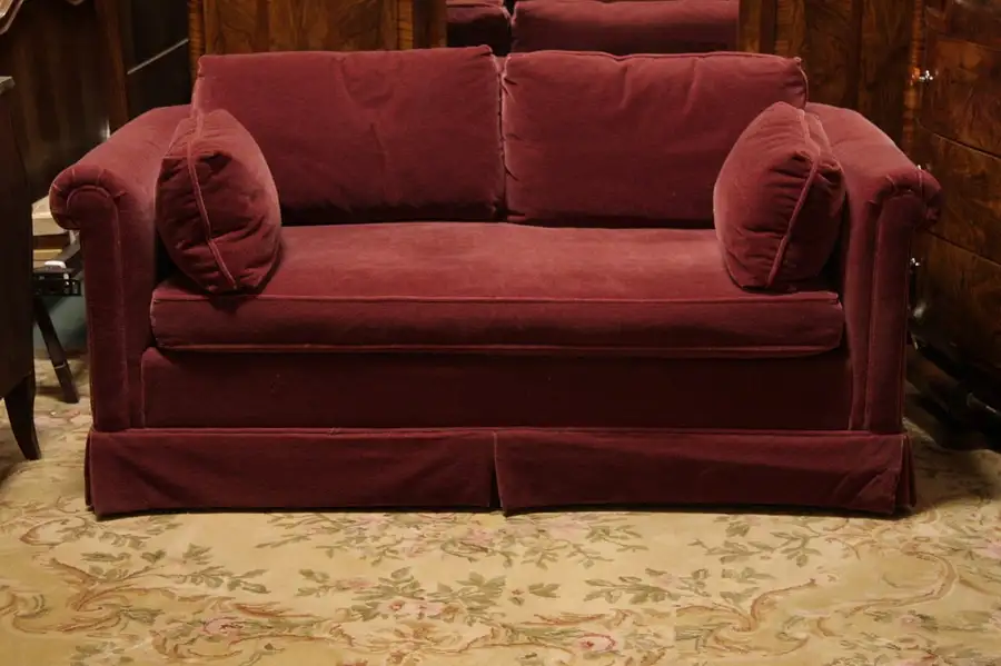 Main image of Baker Mohair Sofa with Down Cushions