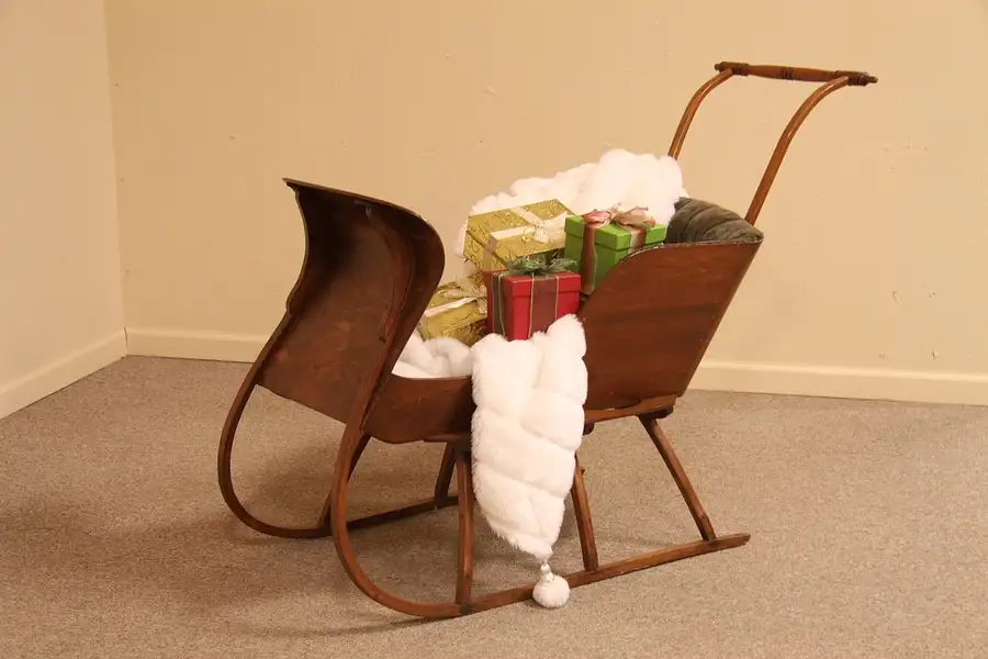 Main image of Victorian Child's Antique Cutter Sleigh
