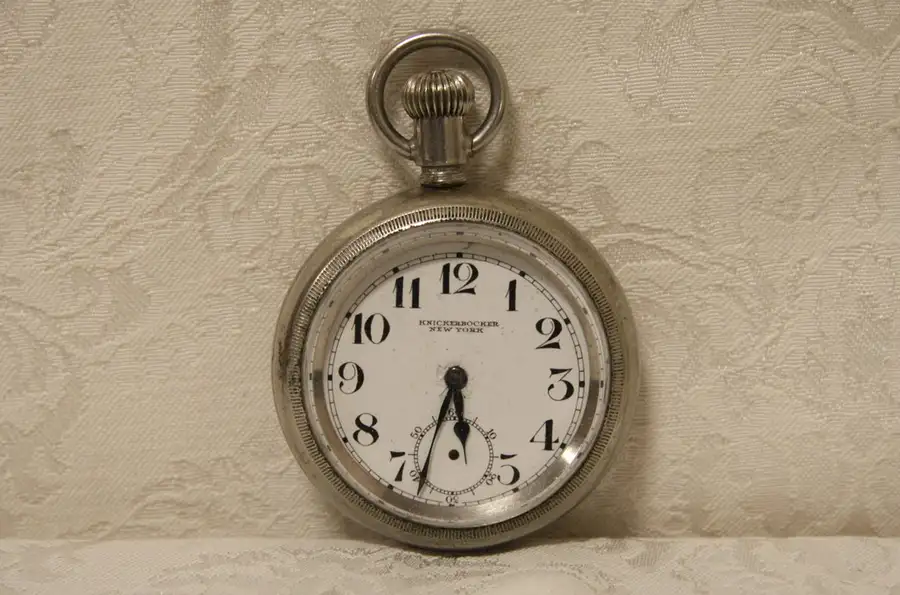 Main image of Knickerbocker NY Antique Railroad Pocket Watch Not Working