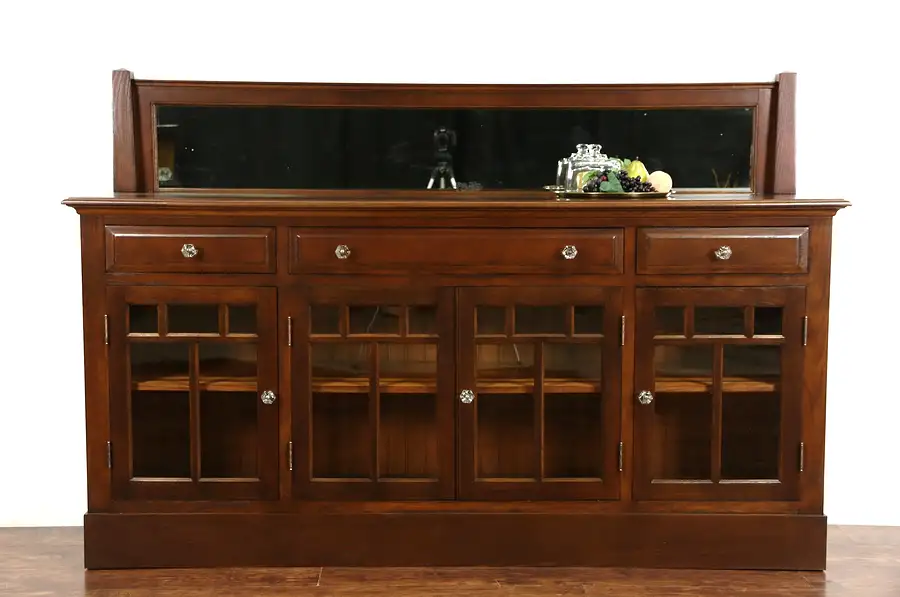 Main image of Arts & Crafts Mission Oak Antique 1910 Craftsman Server or Sideboard