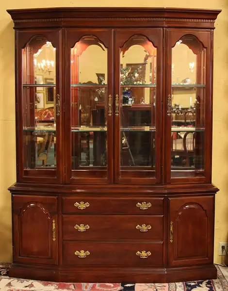 Main image of Bernhardt Cherry Breakfront or China Cabinet