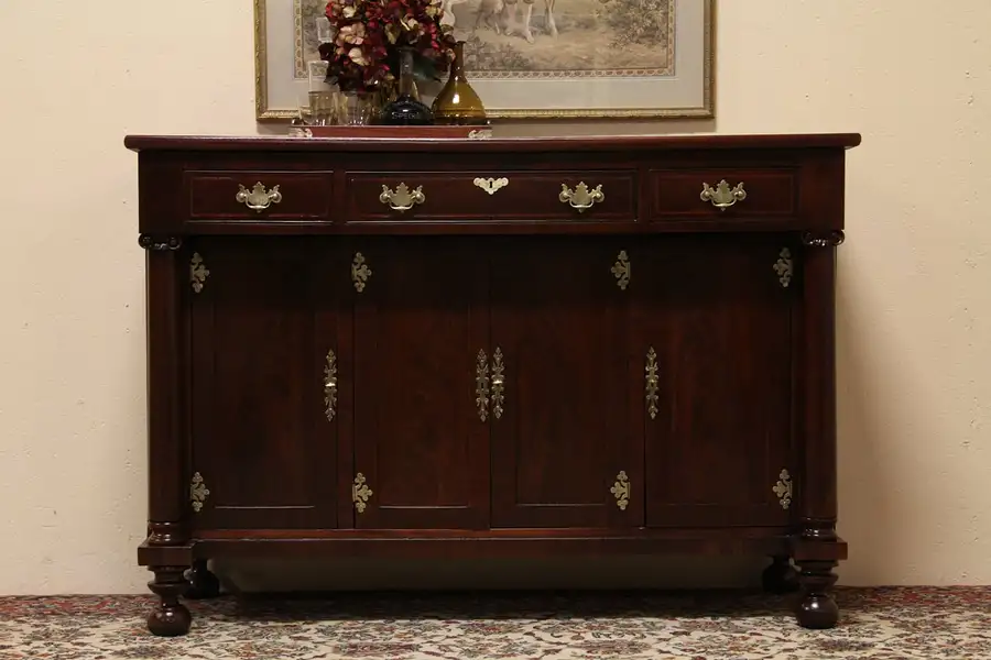 Main image of American Empire Antique 1830 Sideboard Server