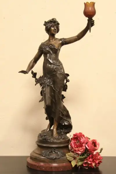 Main image of Fruits D'Automne Statue Auguste Moreau Antique Sculpture