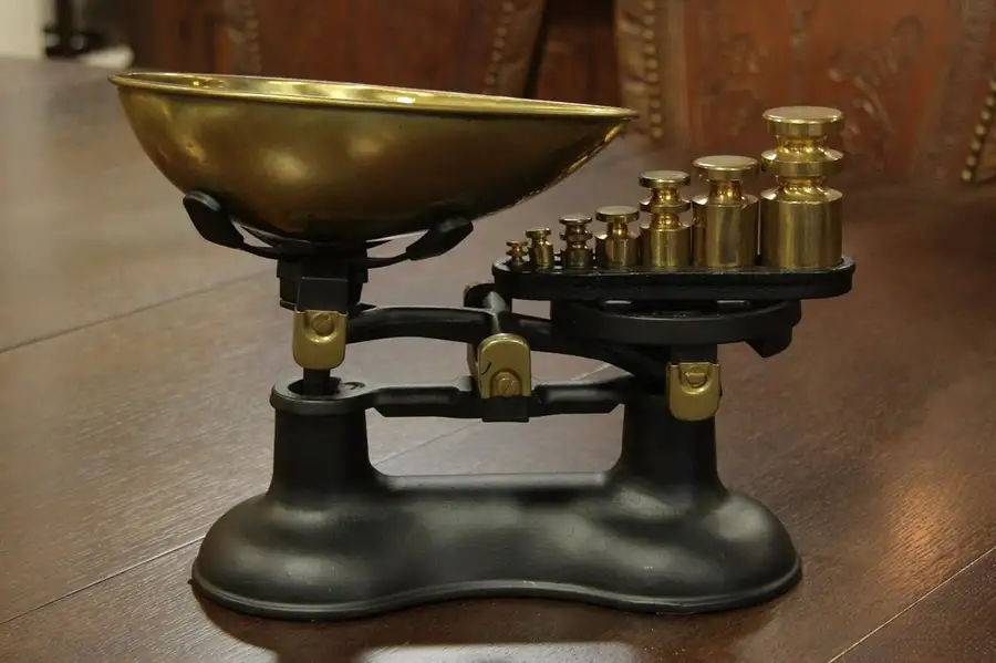 Main image of Victor England Brass & Iron Candy Scale with Weights