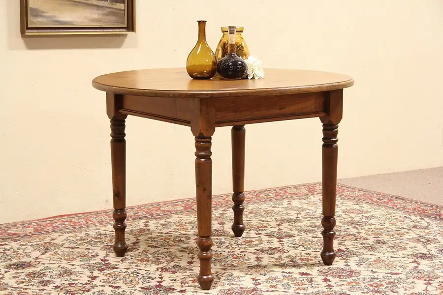 Main image of Round Pine Vintage Pub or Tavern Game Table