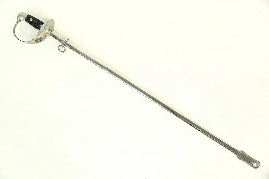Main image of Ceremonial Sword & Scabbard, Eagle & Cross Order, Signed Toledo, Spain